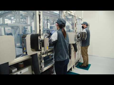 Nissan all-solid-state battery Testing line