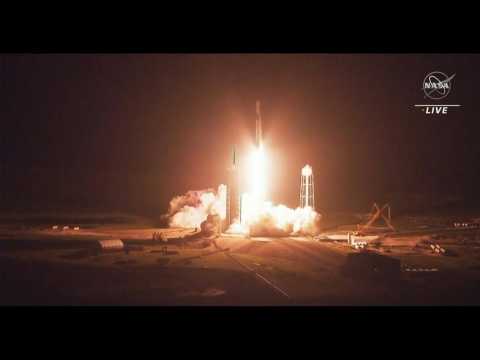 SpaceX rocket takes off with NASA crew headed for ISS