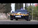 Haute-Garonne : les gendarmes présentent l'Alpine A110, la nouvelle voiture de sport qui chasse les excès de vitesse