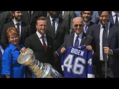 Biden welcomes Stanley Cup champions Tampa Bay Lightning to White House