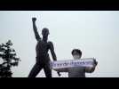 Freddie Mercury statue unveiled on South Korean island