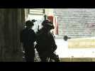 Israeli police at Jerusalem's Al-Aqsa mosque compound after fresh clashes