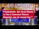 VIDÉO. Présidentielle : que feront Marine Le Pen et Emmanuel Macron dimanche, jour du second tour ?