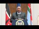 Uhuru Kenyatta announces the death of former Kenyan president Kibaki