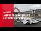 VIDEO. À Alençon, une pelleteuse en action sur la friche de l'avenue de Quakenbrück