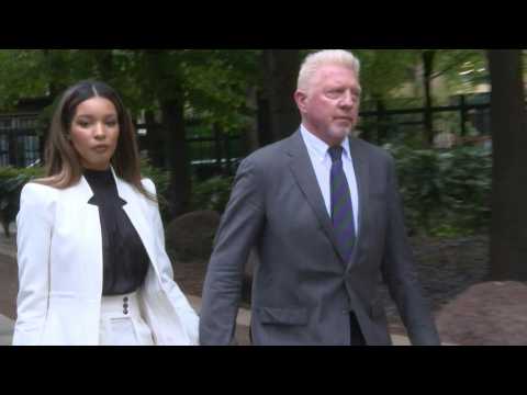 Boris Becker arrives at London court for sentencing as he faces possible jail term