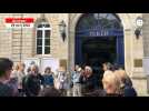 VIDÉO. « Plus aucune expulsion » : 60 personnes réunies devant la mairie de Quimper