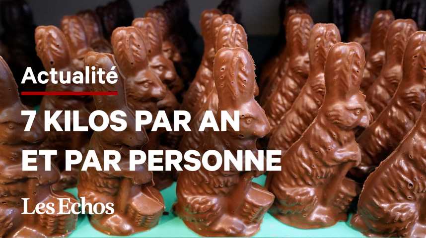 Illustration pour la vidéo Le chocolat, une passion française en 5 chiffres