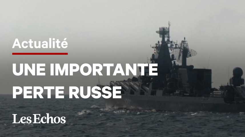 Illustration pour la vidéo Ukraine : un navire russe « gravement endommagé »