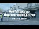 Insolite : un char dans les rues de Troyes