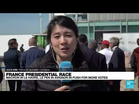 France presidential race: Macron in Le Havre in push for more votes