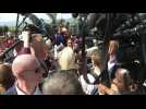 French elections: Le Pen exchanges with veiled woman on market in southern France - Label : AFPTV - First images - Category : News
