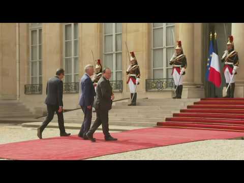French presidential inauguration: Guests arrival at the Elysee Palace