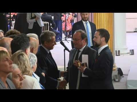 French presidential inauguration: Arrival of former French presidents