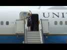 US First Lady Jill Biden arrives in Slovakia