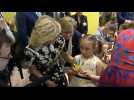 US First Lady Jill Biden visits Ukrainian refugee children