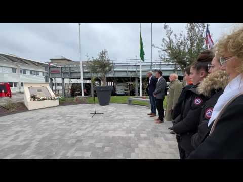 Tribute in Cherbourg to the victims of the 2002 Karachi attack