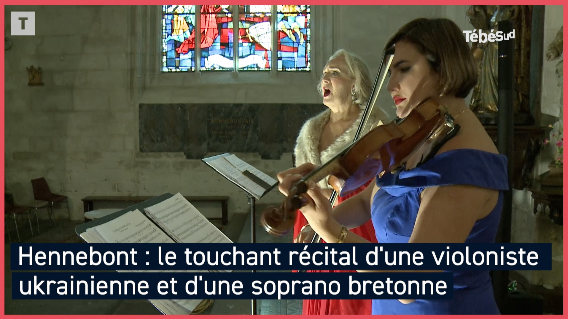 À Hennebont, le touchant récital d'une violoniste ukrainienne et d'une soprano bretonne (Le Télégramme)