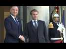 Emmanuel Macron meets with Poland's Duda at the Elysee