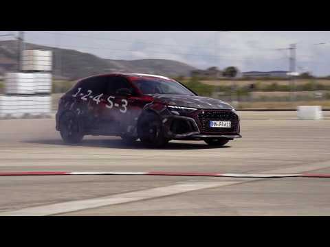 Drift video of the Audi RS 3 Sportback on the race track in Athens