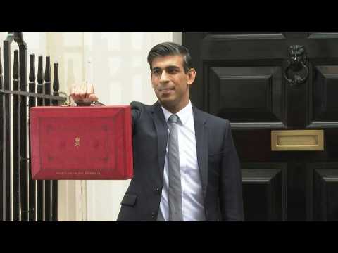 Chancellor Sunak leaves Downing Street ahead of UK budget