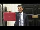 Chancellor Sunak leaves Downing Street ahead of UK budget