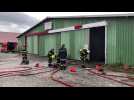 Bellegarde : exercice des pompiers