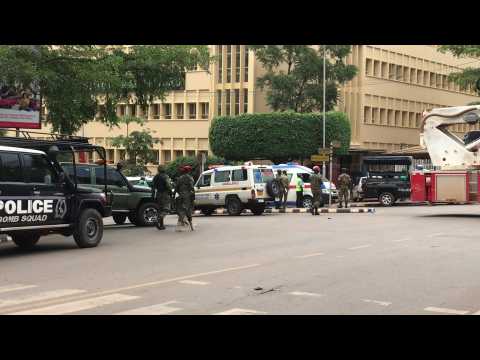 Police on site after two explosions hit Ugandan capital (2)