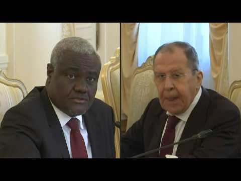 Russia's Lavrov hosts talks with African Union Commission head Faki Mahamat