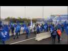 Action des syndicats policiers à l'aéroport de Zaventem