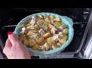 La recette de Jade: gratin de pommes de terre au bleu de Roncq