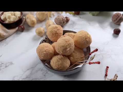 VIDEO : Croquettes de pomme de terre, c?ur coulant au morbier