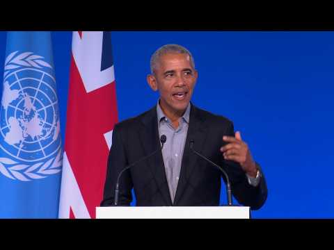 US should lead fight against climate change, says Obama at COP26
