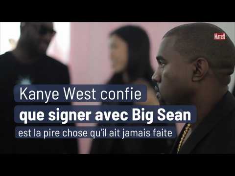 VIDEO : Kanye West confie que signer avec Big Sean est la pire chose qu'il ait jamais faite