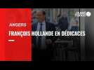 François Hollande dédicace son dernier livre «Affronter» à Angers