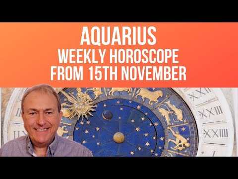 Aquarius Weekly Horoscope from 15th November 2021