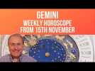 Gemini Weekly Horoscope from 15th November 2021