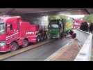 Roubaix : le camion renversé boulevard Montesquieu de nouveau sur ses roues