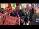 Manifestation contre Pure Salmon dans les rues de Boulogne-sur-Mer