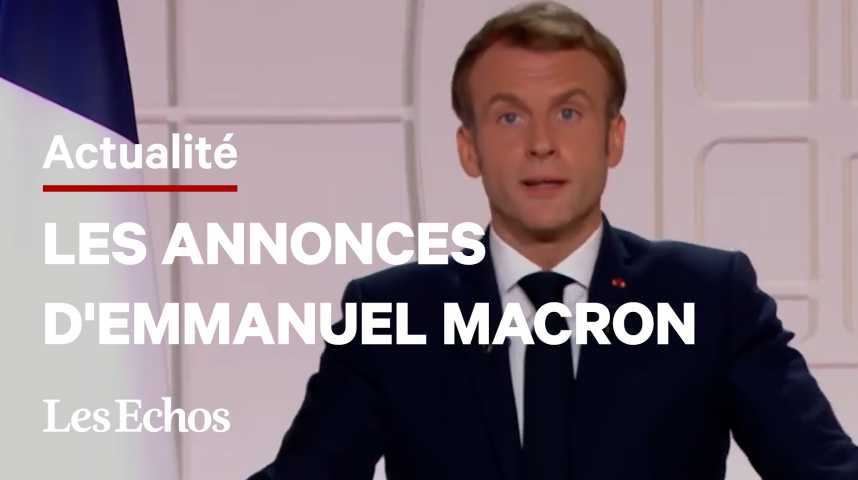 Illustration pour la vidéo Passe sanitaire, 3e dose, retraites, chômage : les annonces d’Emmanuel Macron 