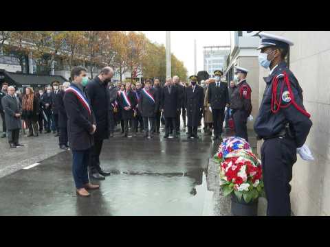 Six years after Paris attacks, French PM lays wreath at Stade de France