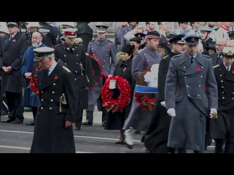 Britain's royals, politicians attend Remembrance service