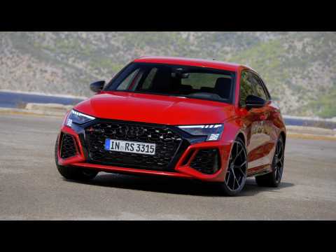 The new Audi RS 3 Sportback Exterior Design in Tango red