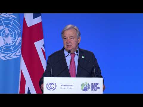 "We are digging our own graves", warns UN chief at COP26 climate summit