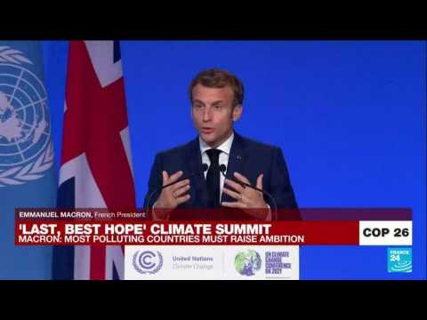 France's Macron urges 'largest emitters' to boost climate action