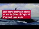 VIDÉO. Sous-marin américain heurté en mer de Chine : il s'agissait d'un mont sous-marin