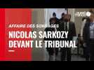 VIDÉO. Affaire des sondages de l'Élysée : entendu comme témoin, Nicolas Sarkozy refuse de répondre