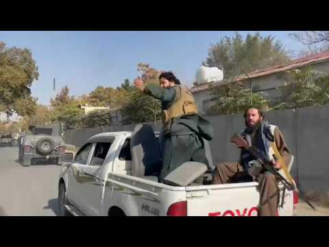 Smoke rises as Taliban security force rush to Kabul blast site