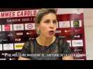 Amel Bouderra évoque le succès des Flammes face à Charnay et sa place de deuxième meilleure passeuse de l'histoire de la Ligue féminine