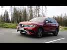 The new Volkswagen Tiguan Allspace Elegance in Kings Red Driving Video